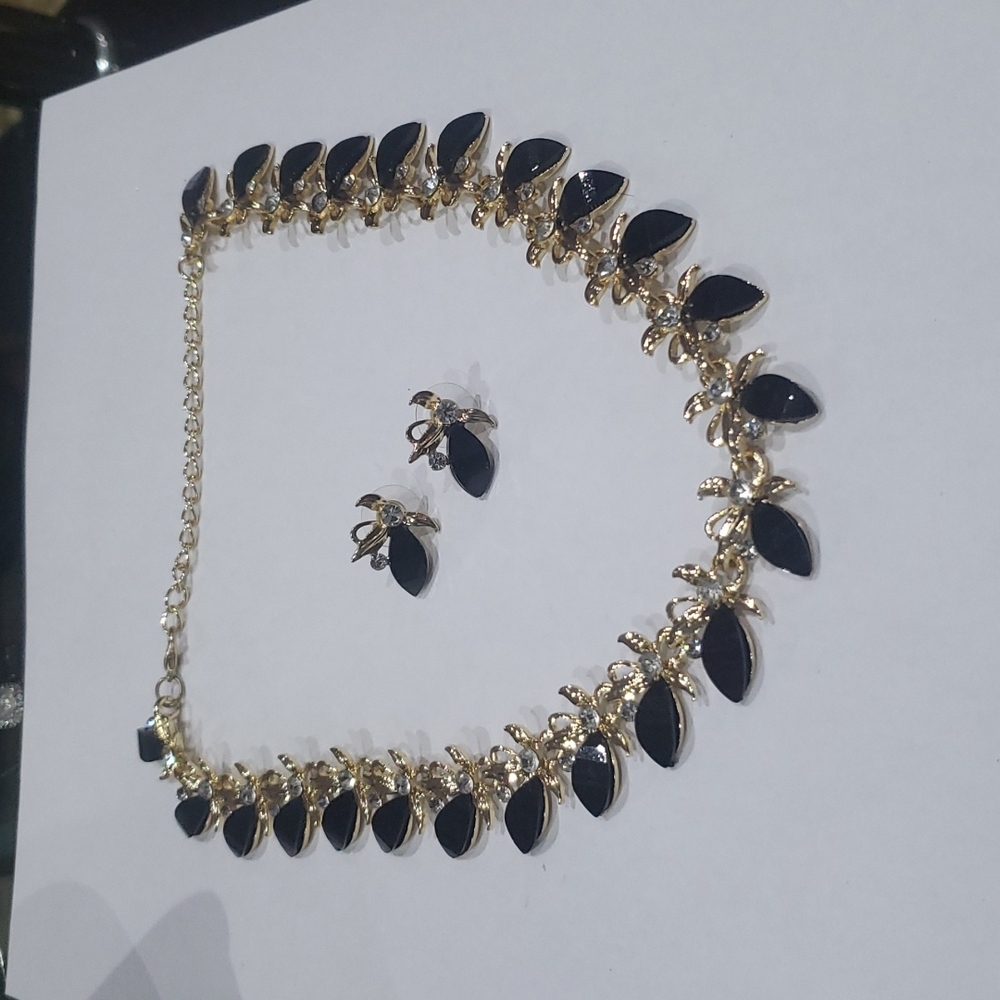 Necklace and earrings